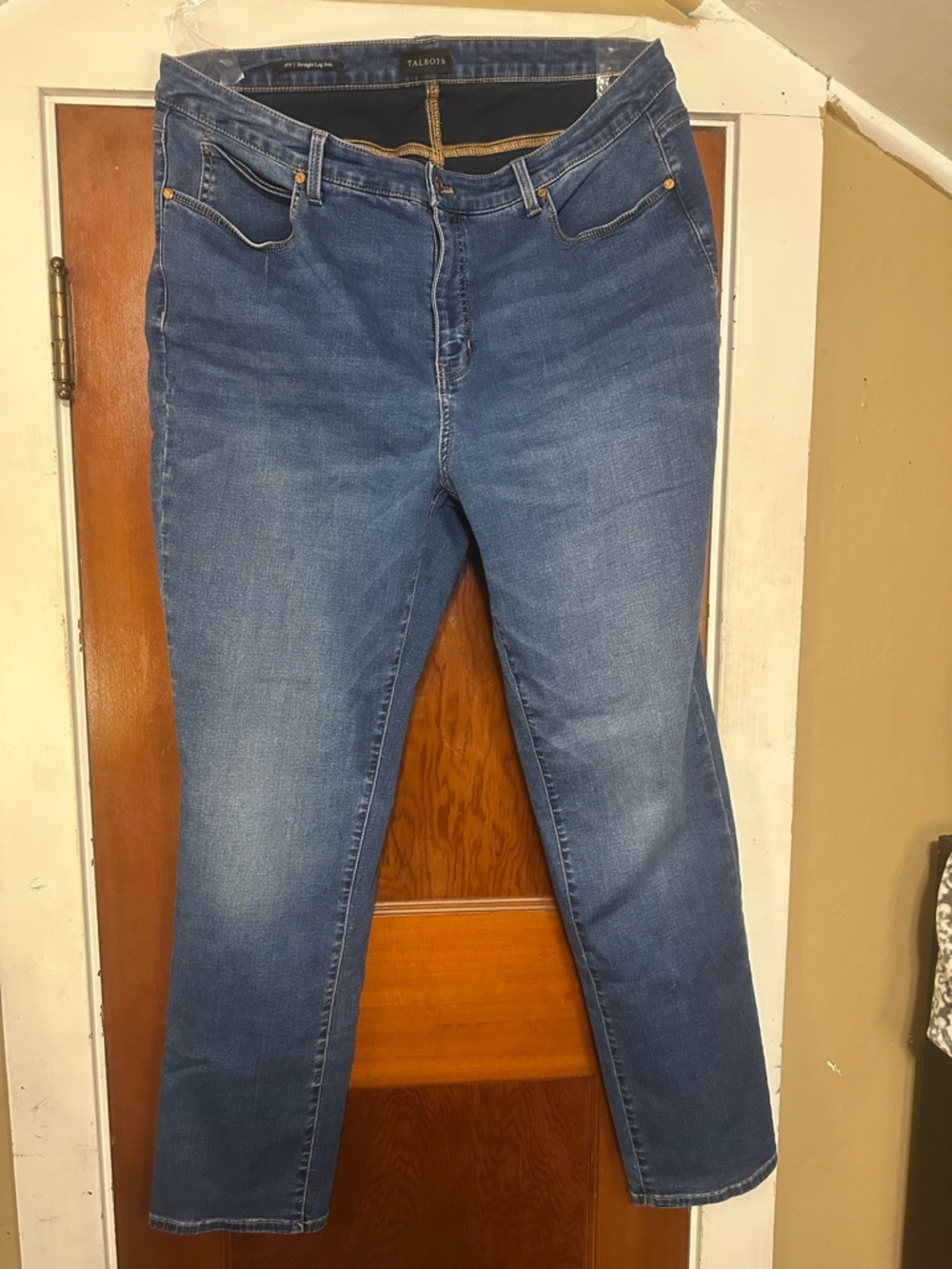 Talbots Dark Blue Straight-Leg Jeans